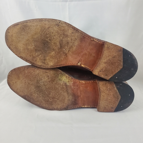Vintage Britches of Georgetowne Made in England Brown Cap Toe Oxford 9.5 C - Picture 3 of 9